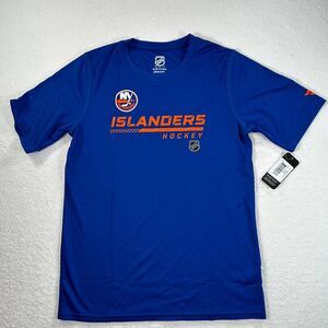 NHL NY Islanders Blue Orange Logo Hockey Short Sleeve T-Shirt Youth XL 18/20 New